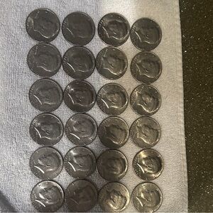 Kennedy half dollars 1776-1976 bicentennial half's.